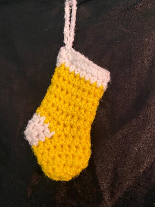 Crocheted Stocking Ornament